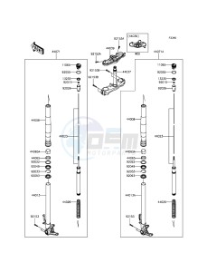 NINJA H2 ZX1000NFF XX (EU ME A(FRICA) drawing Front Fork