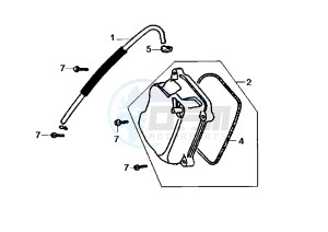 SUPER DUKE - 125 cc drawing CYLINDER HEAD COVER