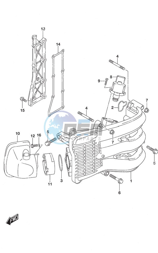 Intake Manifold/Silencer/Exhaust Cover