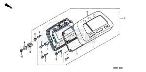 TRX250TEB drawing METER