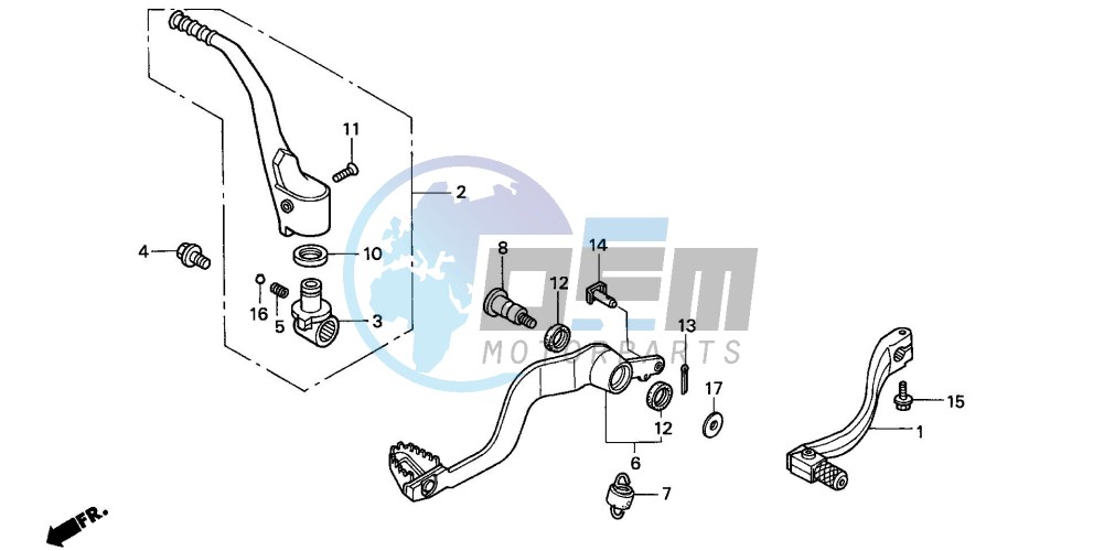 PEDAL/KICK STARTER ARM