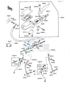 ZX 600 B [NINJA 600RX] (B1) [NINJA 600RX] drawing FRONT MASTER CYLINDER