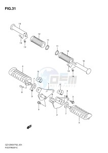 GZ125 (P02) drawing FOOTREST