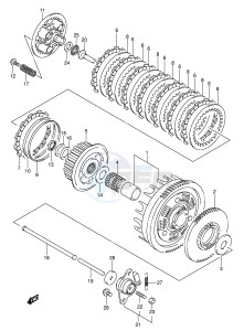 GSF650 (E2) Bandit drawing CLUTCH