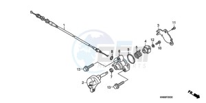 TRX250XA Europe Direct - (ED) drawing REVERSE CABLE