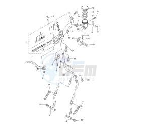 YZF R6 600 drawing FRONT MASTER CYLINDER