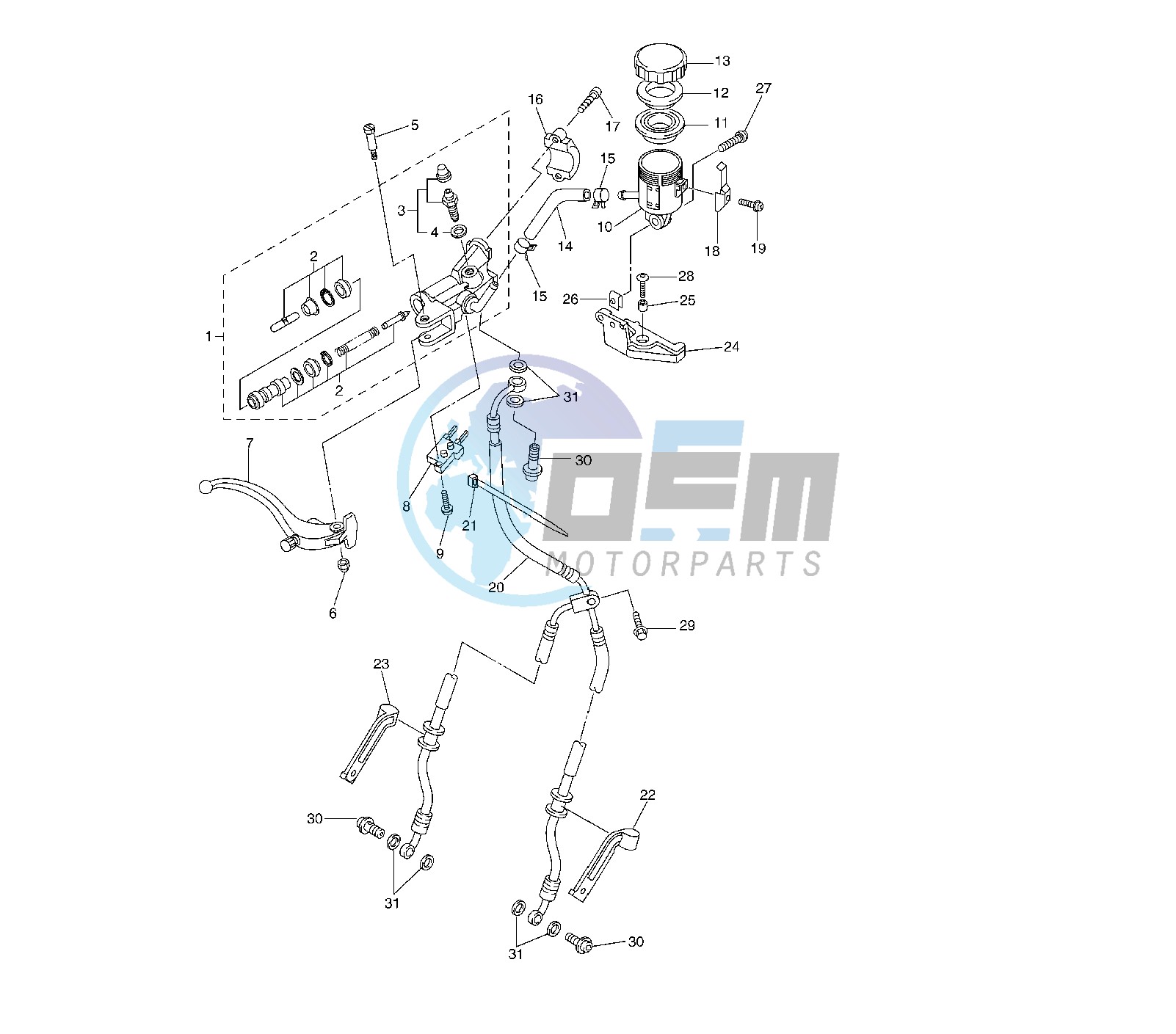 FRONT MASTER CYLINDER