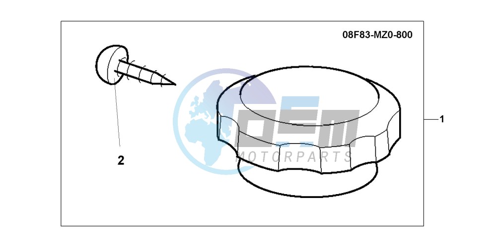 CHRM RADIATOR CAP