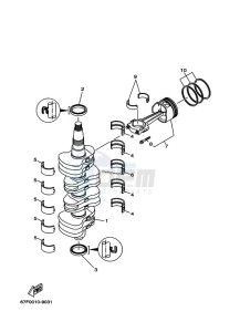 F100A drawing CRANKSHAFT--PISTON