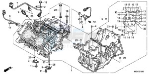 VFR1200XF CrossTourer - VFR1200X 2ED - (2ED) drawing CRANKCASE (VFR1200X/ XA/ XL)