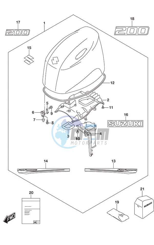 Engine Cover (White)