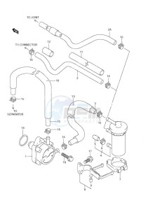 DF 140 drawing Fuel Pump DF 140T (S/N 682149 & Newer) DF 140Z (S/N 680234 & Newer)