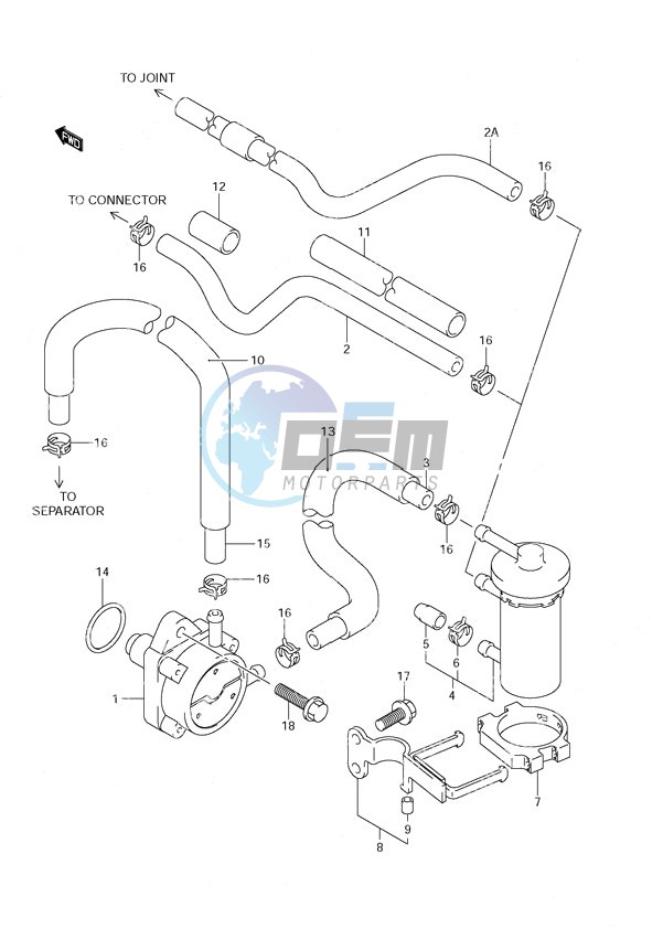 Fuel Pump DF 140T (S/N 682149 & Newer) DF 140Z (S/N 680234 & Newer)