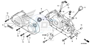 VT750CSD Shadow - VT750CS-D 2ED - (2ED) drawing RIGHT CRANKCASE COVER (VT750C/C2S/CA/CS)