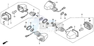 CBR900RR FIRE BLADE drawing WINKER (2)