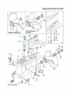 F250DETU drawing PROPELLER-HOUSING-AND-TRANSMISSION-2