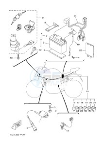 MT125 MT-125 (5D7C) drawing ELECTRICAL 1