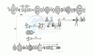 Moto 6.5 650 drawing Gear box