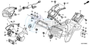 CRF250LD CRF250L UK - (E) drawing TAILLIGHT