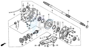 TRX350FM FOURTRAX 350 4X4ES drawing FINAL DRIVEN GEAR