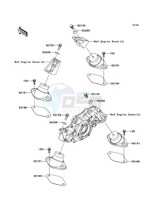 JET SKI ULTRA 300LX JT1500JCF EU drawing Engine Mount