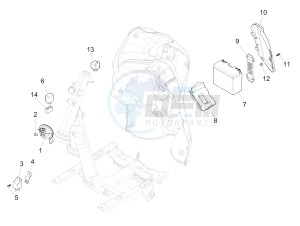 Liberty 125 4t 3v ie e3 (Vietnam ) Vietnam drawing Remote control switches - Battery - Horn