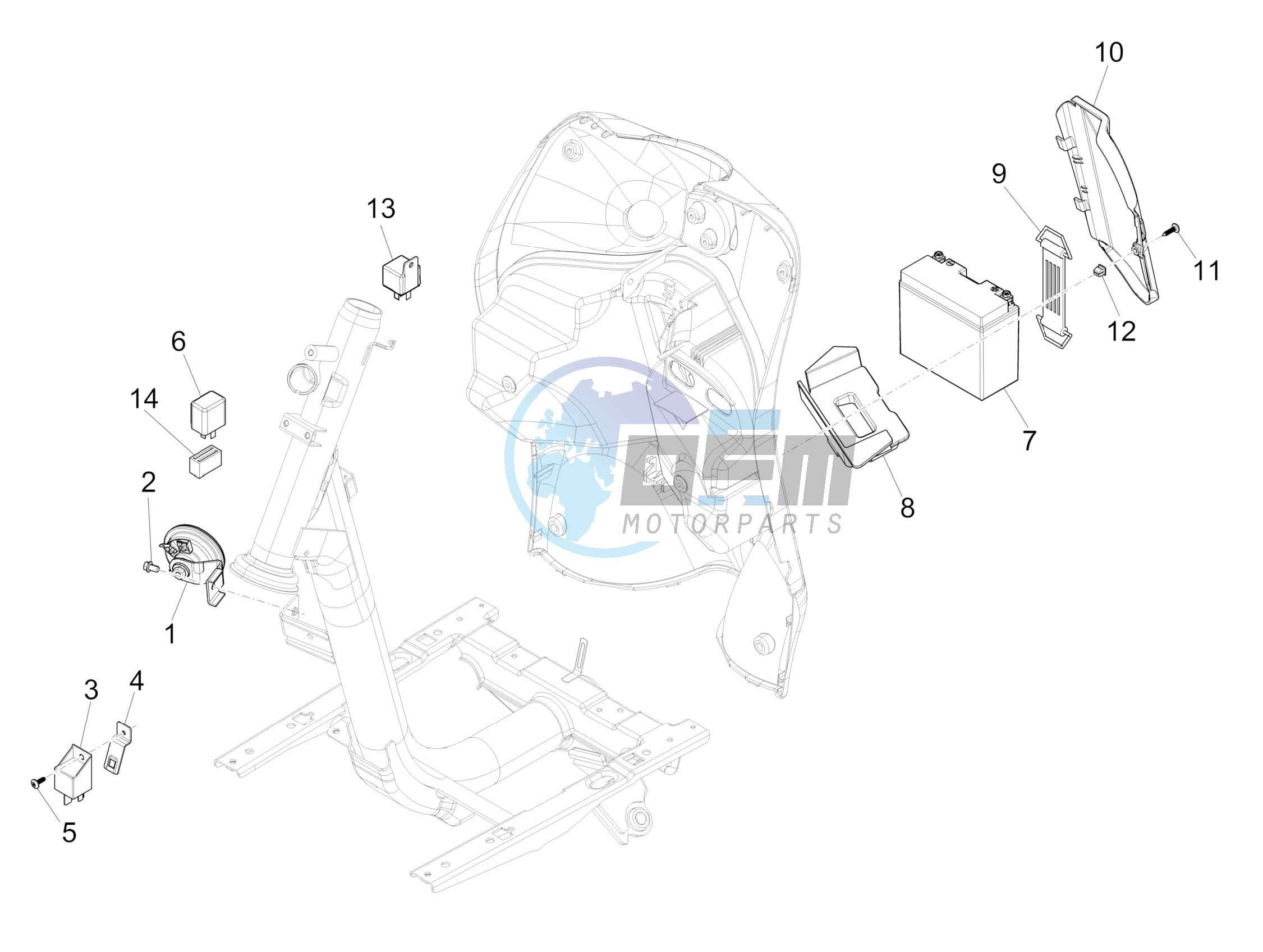 Remote control switches - Battery - Horn