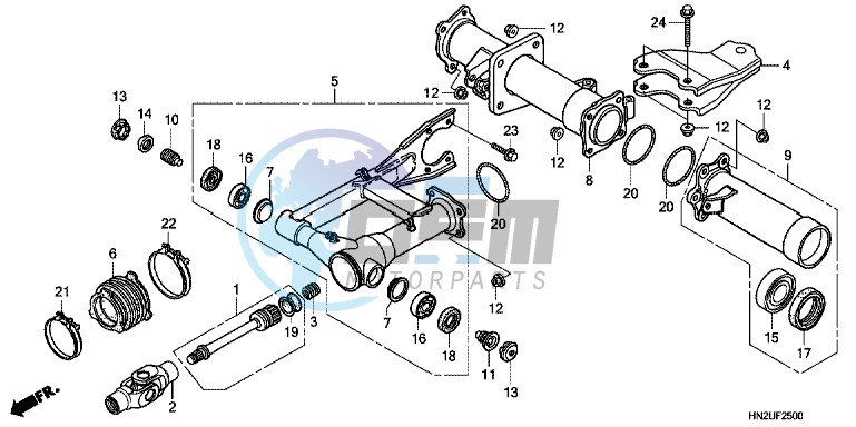 CRANKCASE (VFR1200X/XA/XL)