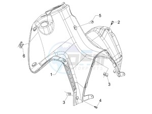 Runner 50 SP 2012 in fiche drawing Front glove-box - Knee-guard panel