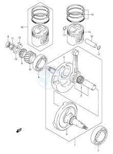 DR-Z125 (E3-E28) drawing CRANKSHAFT