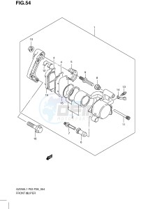 GZ250 (P3) drawing FRONT CALIPER