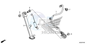 CBR500RE CBR500R UK - (E) drawing STAND