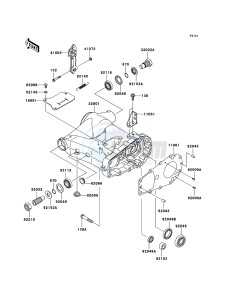 KVF360 4x4 KVF360A8F EU GB drawing Swingarm