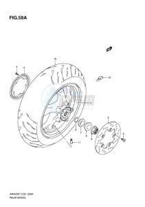 AN400 ABS BURGMAN EU-UK drawing REAR WHEEL