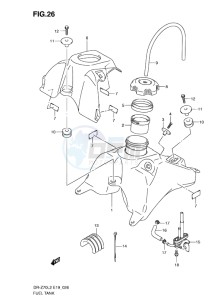 DR-Z70 EU drawing FUEL TANK