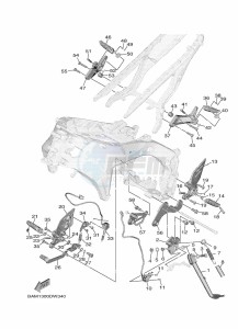 MT-09 SP MTN890D (BAMA) drawing STAND & FOOTREST