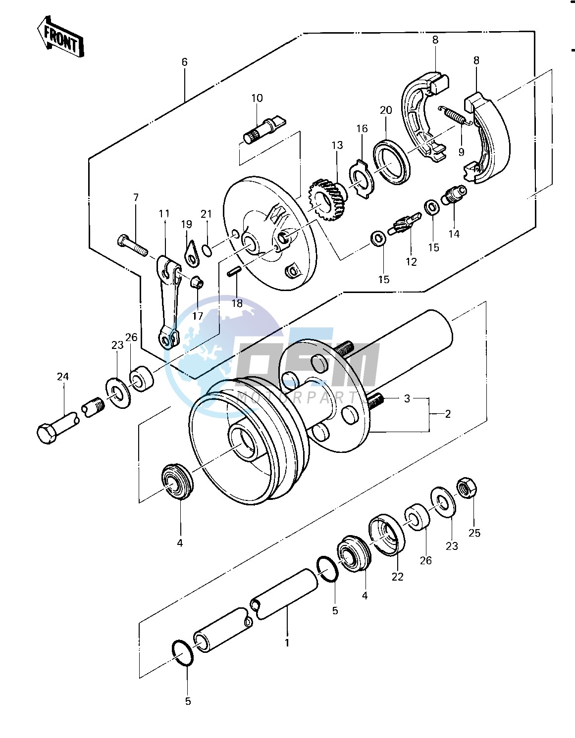 FRONT HUB_BRAKE -- 83 A2- -