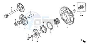 CBF1000T drawing STARTING CLUTCH