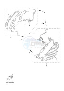 YN50 NEO'S (2APH 2APH 2APH) drawing FLASHER LIGHT