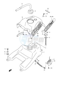 LT-F500F (E24) drawing FUEL TANK (MODEL X Y)