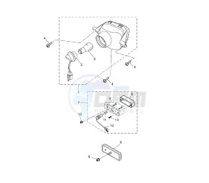 WR R 125 drawing TAILLIGHT