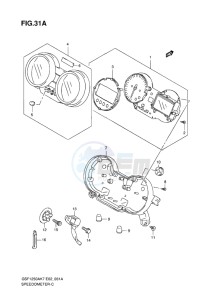 GSF-1250S BANDIT EU drawing SPEEDOMETER