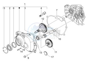 LX 125 4T E3 UK drawing Reduction unit