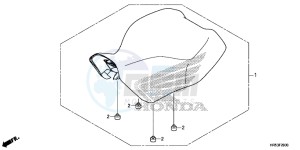 TRX500FM6G TRX680 Europe Direct - (ED) drawing SEAT