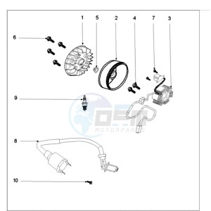 FIGHT 3 4T LE MANS drawing IGNITION PART