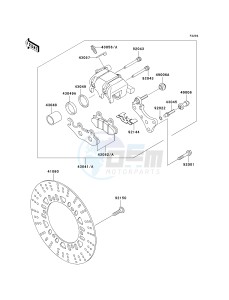 BN 125 A [ELIMINATOR 125] (A6F-A9F) A6F drawing FRONT BRAKE