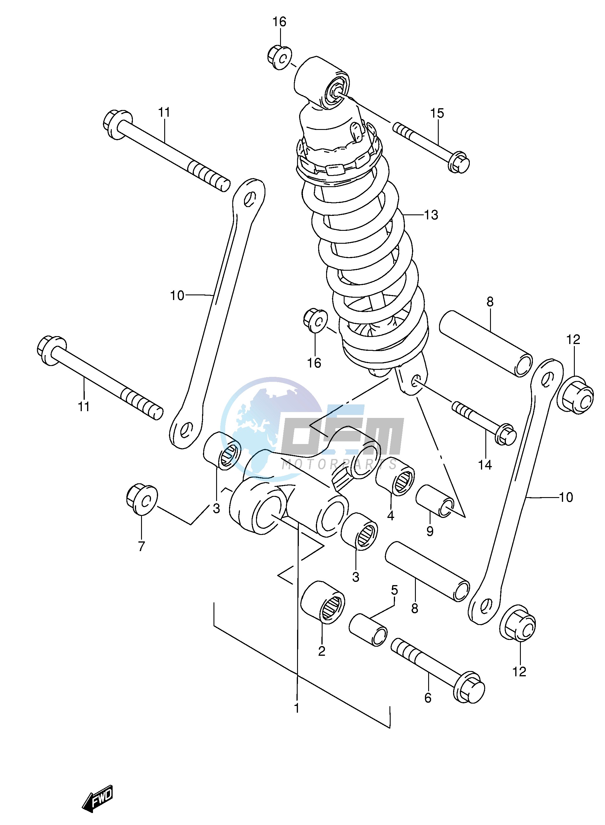 REAR CUSHION LEVER