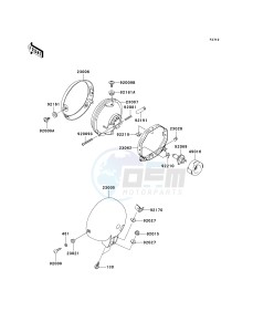 EN 500 C [VULCAN 500 LTD] (C10) C10 drawing HEADLIGHT-- S- -