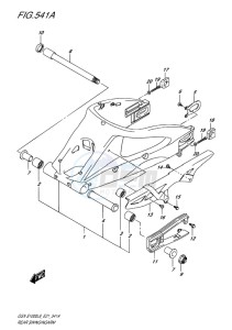 GSX-S1000 EU drawing SWINGARM