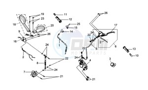 VS125S drawing BRAKE CALIPER FOR / BRAKE CALIPER ACHTER